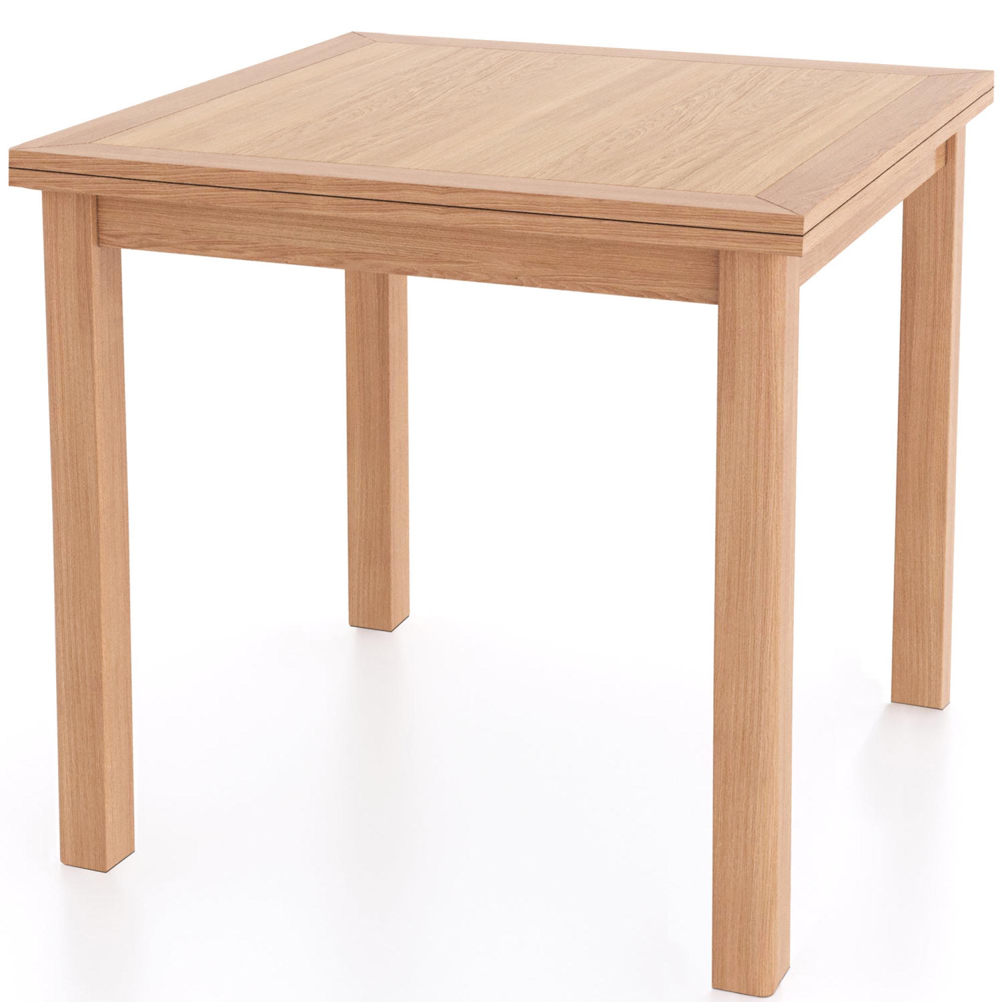 Product photograph of Arden Oak Square Flip Top 2-6 Seater Extending Dining Table from Choice Furniture Superstore.